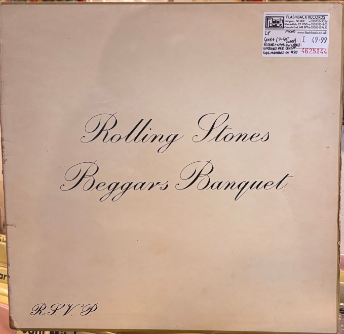 THE ROLLING STONES, Beggars Banquet (Decca Red Unboxed; LK4955, UK 1968, Laminated Gatefold Sleeve, Mono. Inverted Matrix In Brackets, Side Indicators To Right Of Label.) LP VG/G