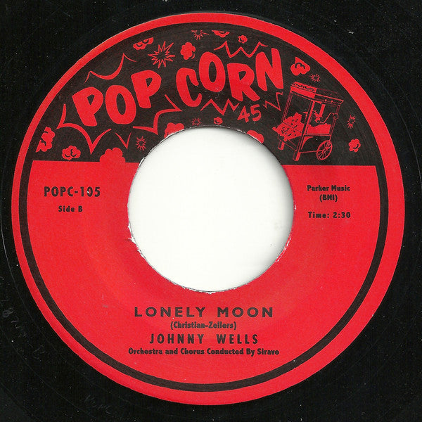 Image of Back Cover of 7" - /EX - SHORTY LONG, JOHNNY WELLS, Burnt Toast And Black Coffee / Lonely Moon (Popcorn; POPC-105, UK 2011), , - 2526265E