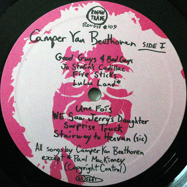Image of Label Cover of LP - VG+/VG+ - CAMPER VAN BEETHOVEN, Camper Van Beethoven (Rough Trade; Rough 109, UK 1987, Textured Sleeve), With Black UK Hype Sticker, - 1726292E