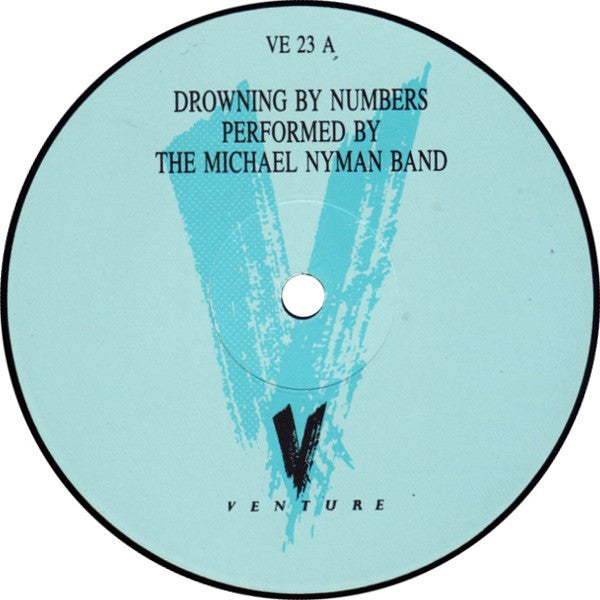Image of Label Cover of LP - EX/EX - MICHAEL NYMAN, Drowning by Numbers - OST (Venture; VE23, UK 1988), , - 2526189E
