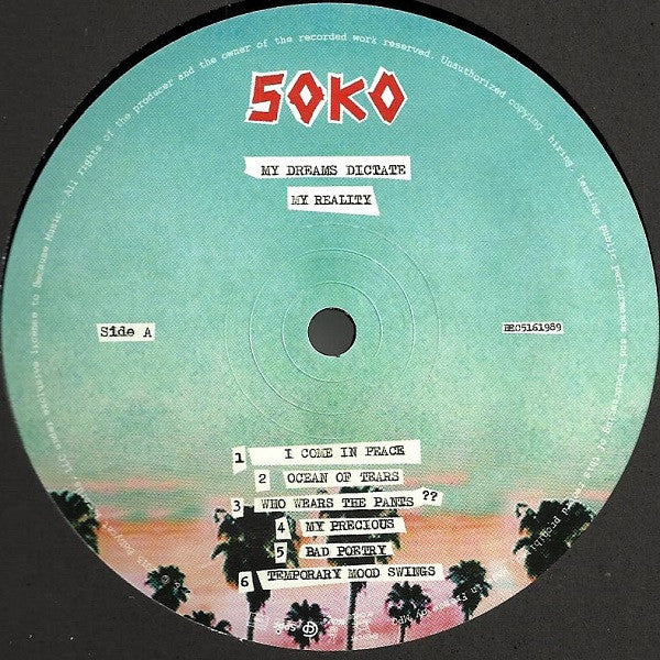 Image of Label Cover of LP - EX/EX - SOKO, My Dreams Dictate My Reality (Because Music; BEC5161989, France 2015, Gatefold, With CD), Opened Instore, Still In Stickered Shrinkwrap, - 3146097S