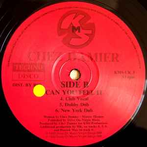 Image of Label Cover of 12" - G+/VG - CHEZ DAMIER, Can You Feel It (KMS; KMS UK 3, UK 1992, Stickered Company Sleeve), , - 4326259E