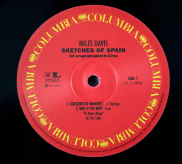 Image of Label Cover of LP - NEW/NEW - MILES DAVIS, Sketches Of Spain (Legacy Vinyl; 88875111931, Europe 2015 Reissue, 180 Gram Vinyl), , - 2616285C