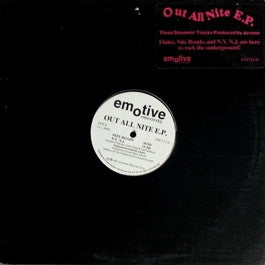Image of Front Cover of 12" - VG/VG - JOVONN, Out All Nite EP (Emotive Records; EM712-0, US 1991, Stickered Plain Sleeve), , - 0926082E