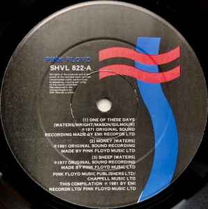 Image of Label Cover of LP - VG/VG - PINK FLOYD, A Collection of Great Dance Songs (Harvest; SHVL 822, UK 1981, Inner), , - 1926294E