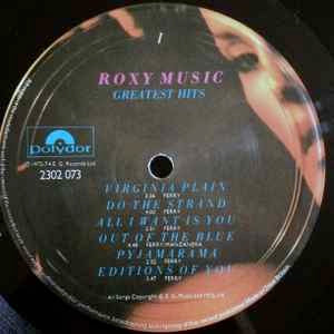 Image of Label Cover of LP - VG+/VG+ - ROXY MUSIC, Greatest Hits (Polydor; 2302 073, UK 1977, Laminated Sleeve, Inner, HTM Side A Runout), , - 3716145C