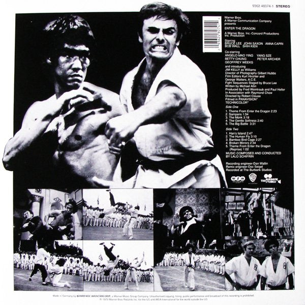 Image of Label Cover of LP - VG/VG - LALO SCHIFRIN, Enter the Dragon - OST (WB Burbank; 9362480741, UK 2001 Reissue), Light Marks only., - 2016273C