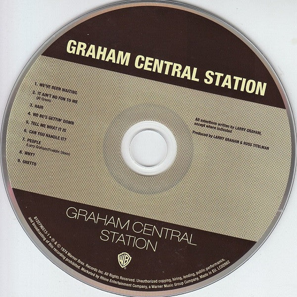 Image of Label Cover of 5xCD - M/M - GRAHAM CENTRAL STATION, Original Album Series (Rhino Entertainment; 8122796513, UK 2013 Reissue, Box Set, Inners), SEALED, - 2416595C
