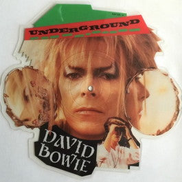 Image of Front Cover of 7" - /VG - DAVID BOWIE, Underground (EMI America; EAP 216, UK 1986, Shaped Picture Disc), Just a few light hairlines when held up to light. , - 2316483C