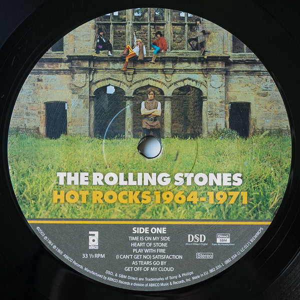 Image of Label Cover of 2xLP - VG/VG - THE ROLLING STONES, Hot Rocks - The Greatest Hits 1964-1971 (ABKCO; 882 334-1, Europe 2003 Reissue, Gatefold, 180 Gram Vinyl), Hairlines, top edge seam splits, - S