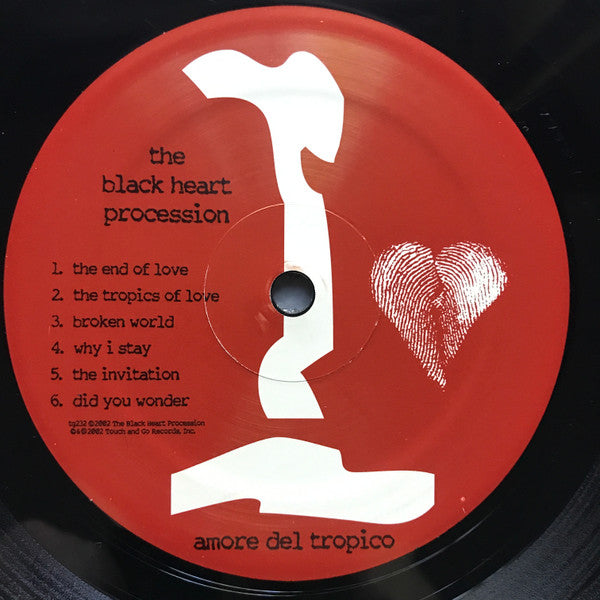 Image of Label Cover of 0426386E: 2xLP - THE BLACK HEART PROCESSION, Amore Del Tropico (Touch And Go; tg232, US 2002, Insert, Side D Etched) Corner Bump VG+/EX