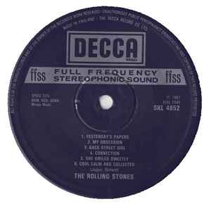 Image of Label Cover of 3915073C: LP - THE ROLLING STONES, Between The Buttons (Decca Blue Boxed; SKL4852, UK 1970s Reissue, Matt Non-Laminated, Stereo) VG/VG+