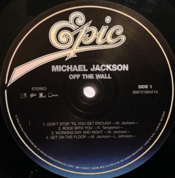 Image of Label Cover of LP - NEW/NEW - MICHAEL JACKSON, Off The Wall (Epic; 88875189421, UK 2016 Reissue, Gatefold), , - 3516364C