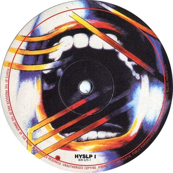 Image of Label Cover of LP - VG/VG - DEF LEPPARD, Hysteria (Bludgeon Riffola; HYSLP 1, UK 1987, Inner, Jack Adam Cut on A, Masterdisk on B), Strong VG throughout, Super wispy hairlines and just a few, Light sleeve wear, Nice hype sticker, - 4316281C