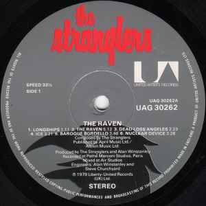 Image of Label Cover of LP - VG/G - THE STRANGLERS, The Raven (United Artists Records; UAG 30262, UK 1979, Laminated Non-Lenticular Sleeve, Censored Inner), , - 0716235C