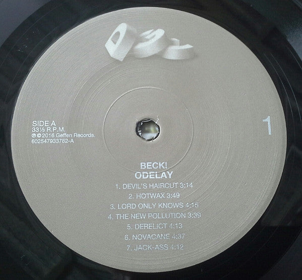 Image of Label Cover of LP - NEW/NEW - BECK, Odelay (; 0602547933782 , Europe 2016 Reissue, Insert, 180 Gram Vinyl), , Odelay winds up touching on a number of disparate strands -- folk and country, grungy garage rock, stiff-boned electro, louche exotica, old-school rap, touches of noise rock -- but there's no break-neck snap between sensibilities, everything flows smoothly, the dense sounds suggesting that the songs are a bit more complicated than they actually are. Like a mosaic, all the details add up to