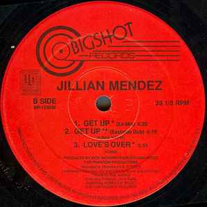 Image of Back Cover of 12" - /VG - JILLIAN MENDEZ, Get Up (Bigshot Records; BR-125035, Canada 1988), , - 2146109S