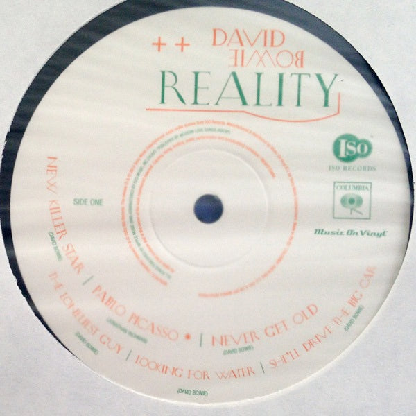 Image of Label Cover of LP - VG+/VG+ - DAVID BOWIE, Reality (Music On Vinyl; MOVLP875, UK 2014 Reissue, Glossy Gatefold Sleeve, Booklet, Music On Vinyl, 180 Gram), Pristine copy., - 3146142S