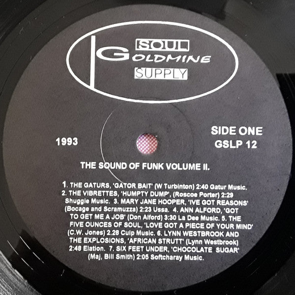 Image of Label Cover of LP - VG/VG - VARIOUS, The Sound Of Funk II (Back On The Double Bump) (Goldmine Soul Supply; GSLP 12, UK 1993, Picture Sleeve), , - 3236030E