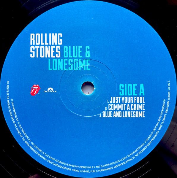 Image of Label Cover of 2xLP - EX/EX - THE ROLLING STONES, Blue & Lonesome (Polydor; 571 494-4, Europe 2016, Gatefold, 2 Inners), Opened Instore, Still In Shrinkwrap, - 3146089S