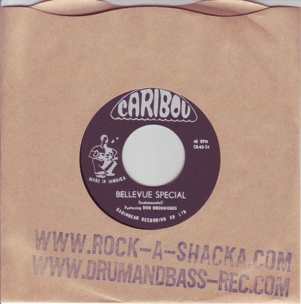 Image of Front Cover of 7" - /EX - DON DRUMMOND, Bellevue Special / No More (Caribou; , Japan 2009 Reissue, Plain Sleeve), , - 1316182C