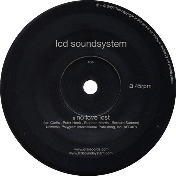 Image of Label Cover of 7" - VG+/VG+ - ARCADE FIRE / LCD SOUNDSYTEM, Poupee De Cire, Poupee De Son / No Love Lost (Merge Records; MRG313, US 2007, Picture Sleeve), , - 1856055S