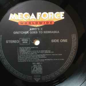 Image of Label Cover of LP - VG+/VG+ - KING'S X, Gretchen Goes To Nebraska (Atlantic; 781 997-1, UK 1989, Inner, "WX 279" On Labels), , - 3046248S
