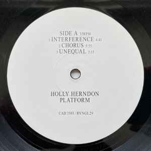 Image of Label Cover of 2xLP - EX/EX - HOLLY HERNDON, Platform (4AD; CAD3503, UK 2015, 2 Inners), Opened Instore, Still In Shrinkwrap, - 2546255S