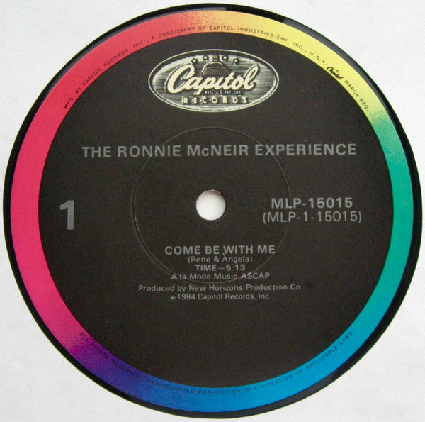 Image of Label Cover of LP - VG/VG+ - RONNIE MCNEIR, The Ronnie McNeir Experience (Capitol Colorband; MLP - 15015, US 1984, Mini-Album), Lightest marks. Light wear to sleeve with ringwear., - 3326275E