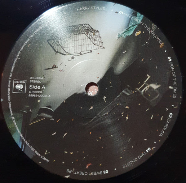 Image of Label Cover of 4225350E: LP - HARRY STYLES, Harry Styles (Columbia; 88985439031, Europe 2017, Gatefold, Booklet, 180 Gram Vinyl.) No hype sticker VG+/VG