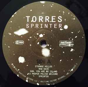 Image of Label Cover of LP - VG+/EX - TORRES, Sprinter (Partisan; PTKF2121, UK 2015, Inner, 180 Gram Vinyl), Corner bump. Opened instore, still in hype stickered shrinkwrap., - 3426147E