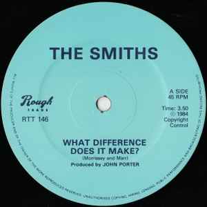 Image of Label Cover of 12" - VG/VG+ - THE SMITHS, What Difference Does it Make (Rough Trade; RTT146, UK 1984, Morrissey Sleeve, 2nd edition), Edge Wear, - 3126270E