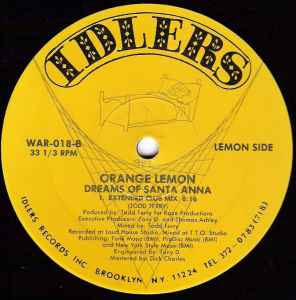 Image of Back Cover of 12" - VG+/VG+ - ORANGE LEMON, The Texican / Dreams Of Santa Anna (Idlers; WAR-018, US 1988, Company Sleeve), original company sleeve - opened shrink. highlighter on labels - minor. one faint scuff - still VG+, - 2846139S