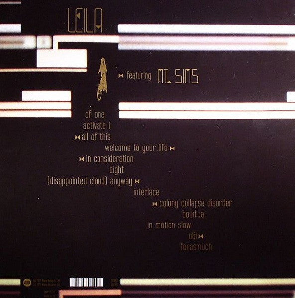 Image of Back Cover of 1225361E: 2xLP - LEILA, U&I (Warp; WARPLP220, UK 2012, Gatefold, Black Inners) VG+/VG+