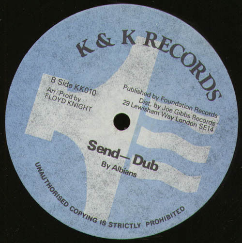 Image of Back Cover of 12" - /VG - MARIA TAYLOR, I Love You Always (K & K Records; KK010, UK 1980s), Light marks only., - 2646166S
