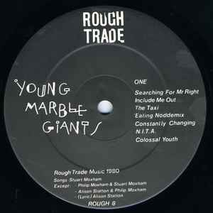 Image of Label Cover of LP - VG/VG - YOUNG MARBLE GIANTS, Colossal Youth (Rough Trade; ROUGH 8, UK 1980), A few light marks, Good gloss to disc, Wear to sleeve edges and some small creases, - 3916349C