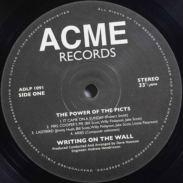 Image of Label Cover of LP - VG+/VG+ - WRITING ON THE WALL, Power Of The Picts (Akarma; MDLS 303, UK 2014 Reissue, 180 Gram Vinyl, with bonus 12"), Still In Opened Shrinkwrap With Hype Sticker, - 4246380S