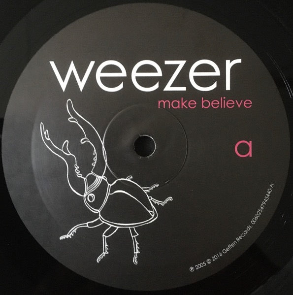 Image of Label Cover of 4915032C: LP - WEEZER, Make Believe (Geffen; 00602547945440, Europe 2016 Reissue, Insert) Still In Opened Shrinkwrap With Hype Sticker EX/VG+