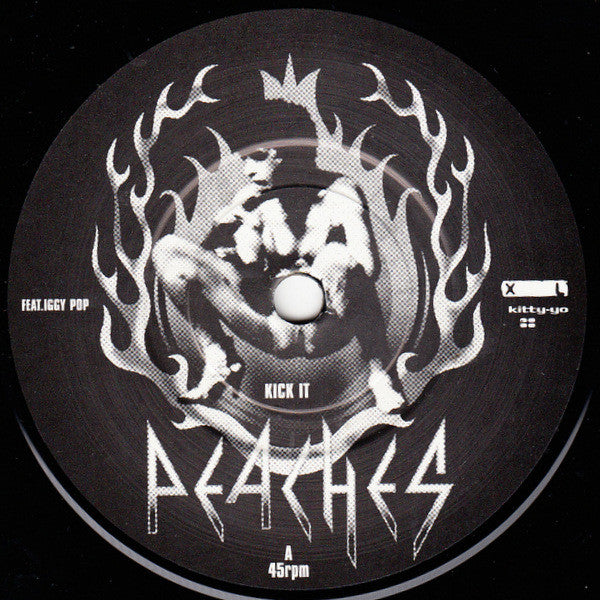 Image of Label Cover of 7" - VG/VG+ - PEACHES FEAT. IGGY POP, Kick It (XL Recordings; XLS 176, UK 2004, Picture Sleeve), No hype sticker., - 3916254C