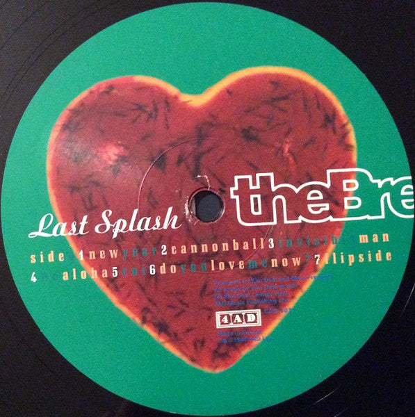 Image of Label Cover of LP - NEW/NEW - THE BREEDERS, Last Splash (4AD; CAD3014, UK 2018 Reissue, Inner), , - 3056126S