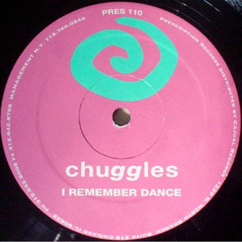 Image of Front Cover of 12" - /VG - CHUGGLES, I Remember Dance (Prescription; PRES 110, US 1995, Plain Sleeve), Black ink on label, light marks and scuffs, lower end of VG., US House - 3516015C