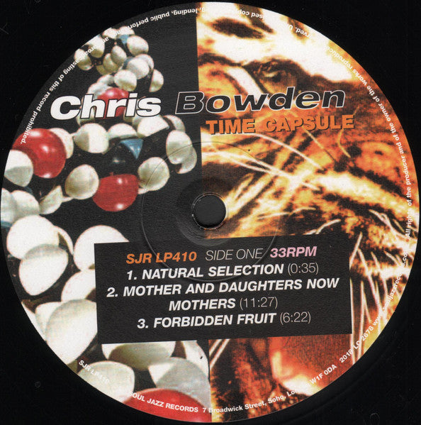 Image of Label Cover of 2xLP - EX/EX - CHRIS BOWDEN, Time Capsule (Soul Jazz Records; SJR LP410, UK 2018 Reissue, Gatefold, 2 Inners), Opened in-store, in stickered shrink., - 2526106E