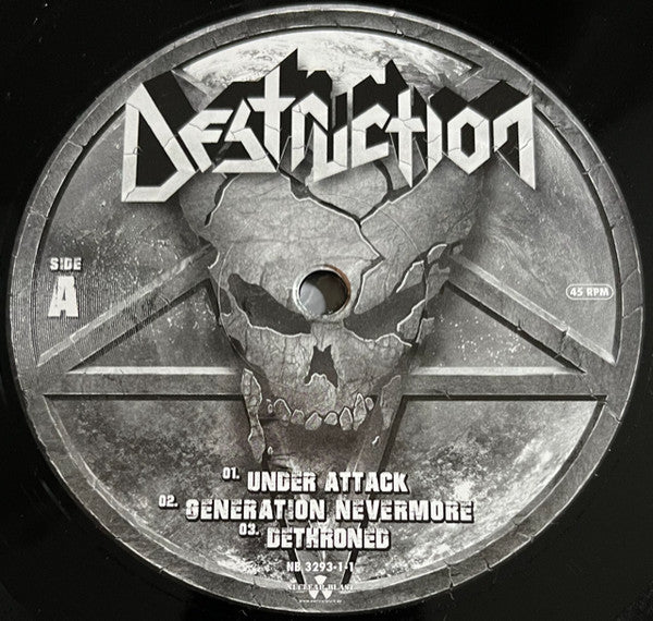 Image of Label Cover of 2xLP - VG+/EX - DESTRUCTION, Under Attack (Nuclear Blast; NB 3293-1, Europe 2016, Gatefold, 2 Inserts), , - 3046264S