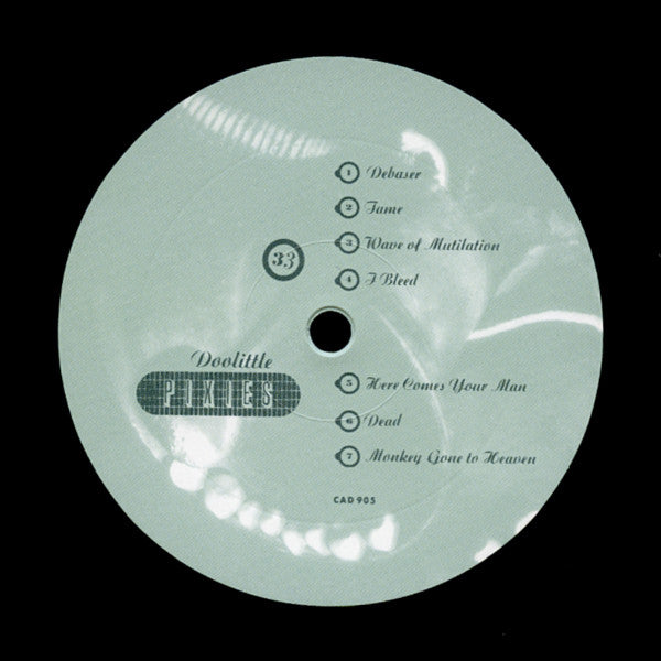 Image of Label Cover of LP - NEW/NEW - PIXIES, Doolittle (4AD; CAD905, UK 2004 Reissue, Inner & Insert, 180 Gram Vinyl), , - 6036090E