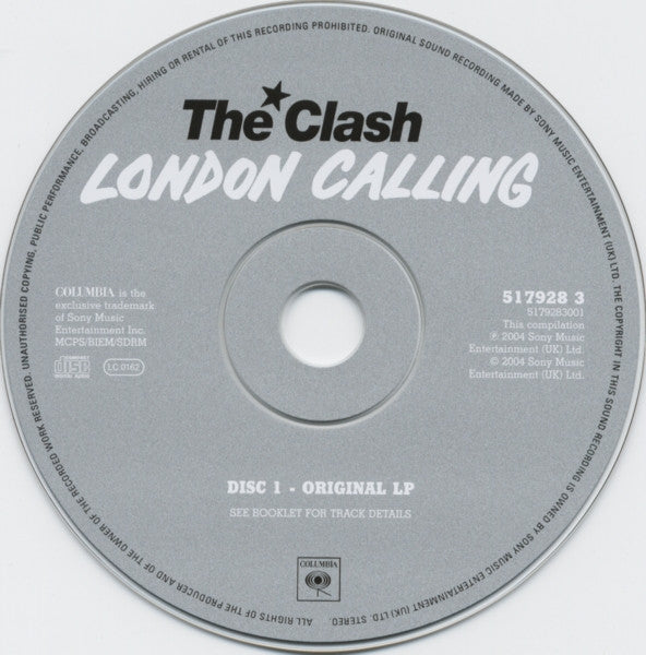 Image of Label Cover of 3xCD - VG+/VG+ - THE CLASH, London Calling (Columbia; 517928 3, Europe 2004 Reissue, Digipak In Slipcase, Booklet & Lyric Insert, 2 x CD + DVD), , - 4216580C