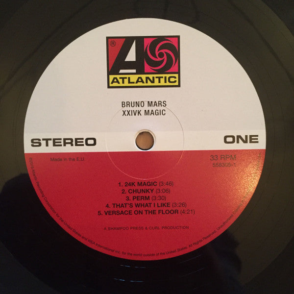 Image of Label Cover of LP - VG+/VG+ - BRUNO MARS, XXIVK Magic (Atlantic; 558305-1, USA & Europe 2016, Gatefold, Insert), , - 2926205E