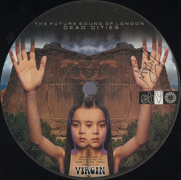 Image of Label Cover of 2xLP - VG+/VG+ - FSOL - FUTURE SOUND OF LONDON, Dead Cities (Virgin; V2814, UK 1996, Gatefold, 2 Inners), , - 1046190S