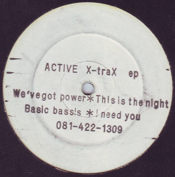 Image of Front Cover of 12" - /VG+ - CHRIS SIMMONDS, Active X-Trax EP (Baby Blue Records; BLU 004, UK 1992, Promo), , - 2146357S