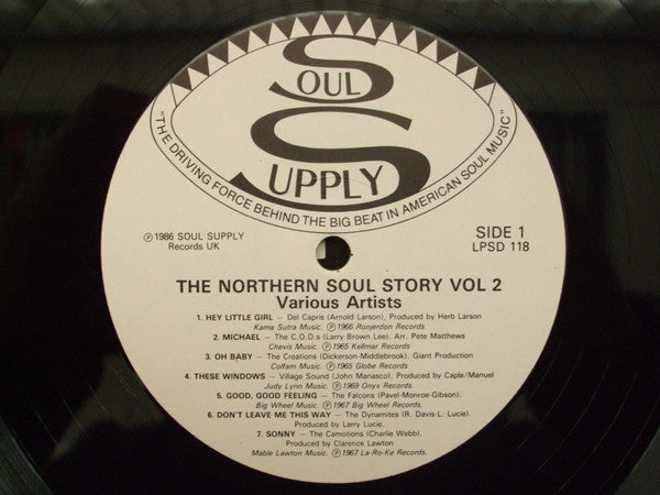 Image of Label Cover of 4725065E: 2xLP - VARIOUS, The Northern Soul Story 2 (Soul Supply; LPSD 118, UK 1986, Picture Sleeve) G+/G+