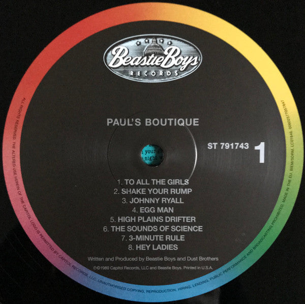 Image of Label Cover of LP - NEW/NEW - BEASTIE BOYS, Paul's Boutique (Capitol Records; 7705784, Europe 2018 Reissue, Gatefold, Inner, 180 Gram Vinyl), , - 1756155S